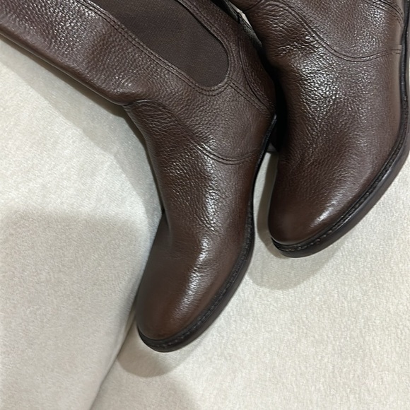 Tory Burch Christy Brown Leather Knee High Boots 7.5 - Picture 2 of 9